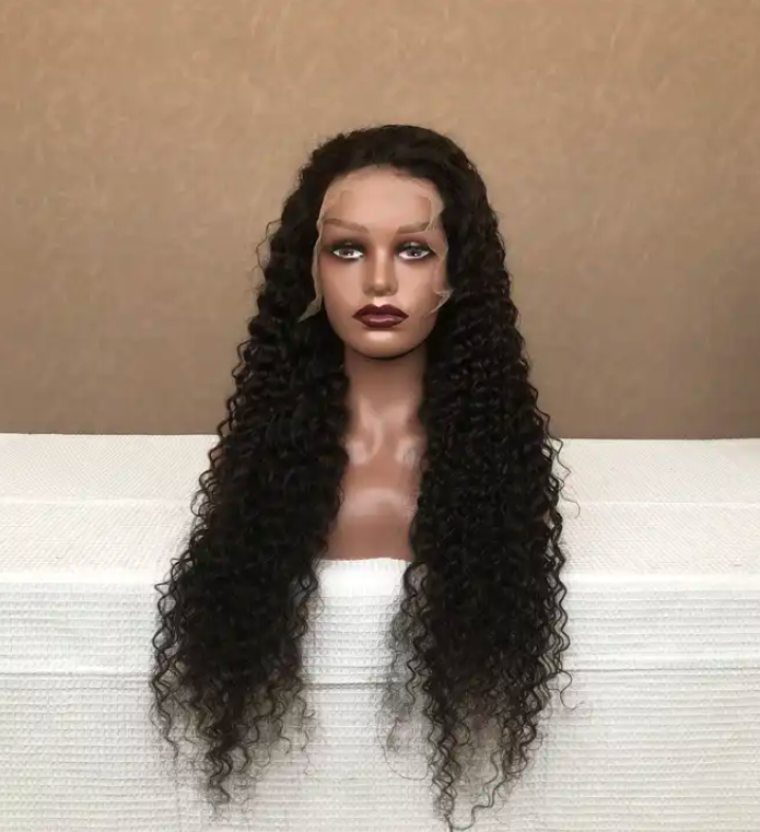 Yoody Transparent Lace 13x4 Deep Curly Black Natural Wig