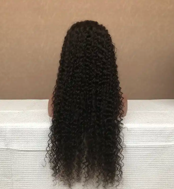 Yoody Transparent Lace 13x4 Deep Curly Black Natural Wig