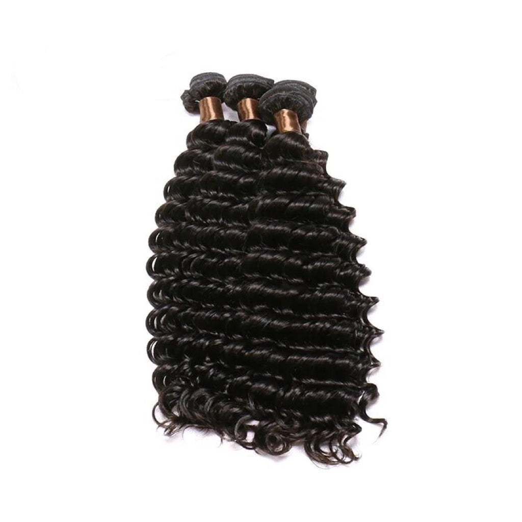 Yoody Hair Raw Deep Wave 3 Bundles 100% Human Hair Weave Bundles Indian Virgin Hair Body Wavy Hair Extension