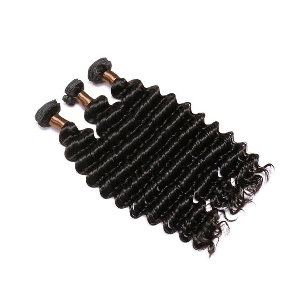 Yoody Hair Raw Deep Wave 3 Bundles 100% Human Hair Weave Bundles Indian Virgin Hair Body Wavy Hair Extension