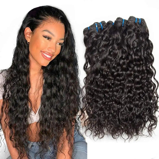 Yoody Hair Raw water wave 3 Bundles 100% Human Hair Weave Bundles Indian Virgin Hair Body Wavy Hair Extension